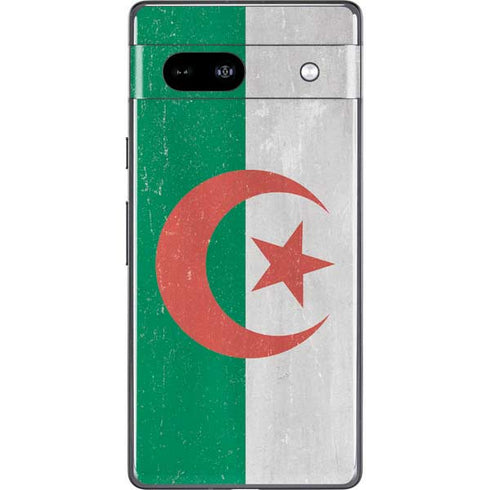 Algeria Flag Distressed Google Pixel 7a Skin